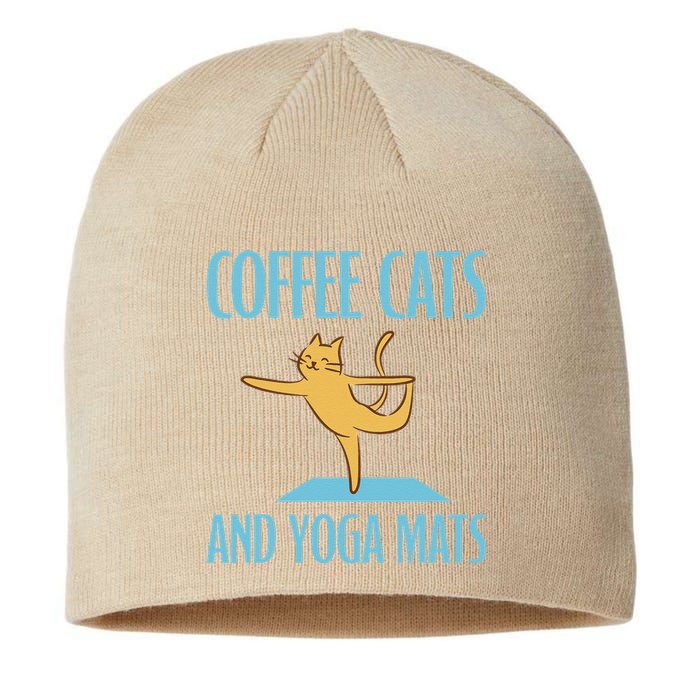 Coffee Cats And Yoga Mats Relaxation Meditation Sustainable Beanie