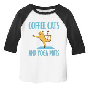 Coffee Cats And Yoga Mats Relaxation Meditation Toddler Fine Jersey T-Shirt