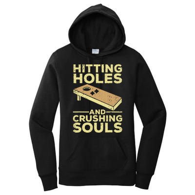 Cool Cornhole Art For Women Corn Hole Lover Board Game Women's Pullover Hoodie