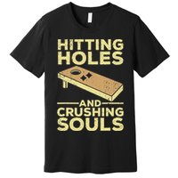 Cool Cornhole Art For Women Corn Hole Lover Board Game Premium T-Shirt