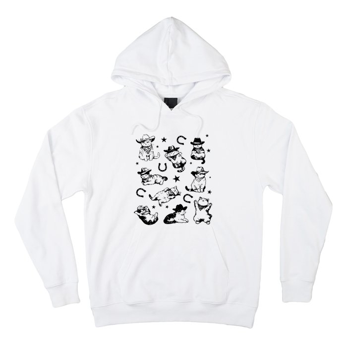 Cowboy Cats And Kittens Western Cowboy Vintage Hoodie