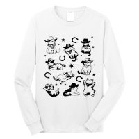 Cowboy Cats And Kittens Western Cowboy Vintage Long Sleeve Shirt