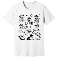 Cowboy Cats And Kittens Western Cowboy Vintage Premium T-Shirt