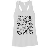 Cowboy Cats And Kittens Western Cowboy Vintage Women's Racerback Tank