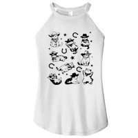 Cowboy Cats And Kittens Western Cowboy Vintage Women's Perfect Tri Rocker Tank