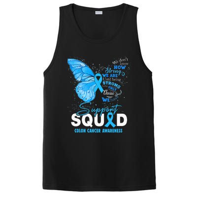 Colon Cancer Awareness Support Aquad Butterfly PosiCharge Competitor Tank