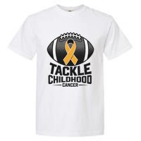 Childhood Cancer Awareness Tackle Childhood Cancer Football Garment-Dyed Heavyweight T-Shirt