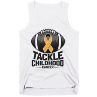 Childhood Cancer Awareness Tackle Childhood Cancer Football Tank Top