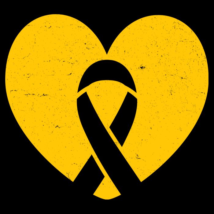 Childhood Cancer Awareness Heart Ribbon Pocket Wool Snapback Cap