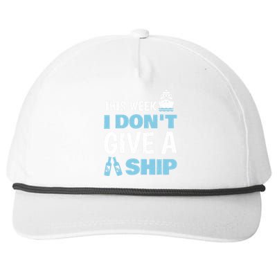 Cool Cruise Art Wo Cruise Vacation Cruise Ship Couple Snapback Five-Panel Rope Hat