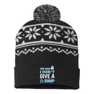 Cool Cruise Art Wo Cruise Vacation Cruise Ship Couple USA-Made Snowflake Beanie