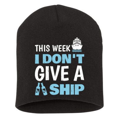 Cool Cruise Art Wo Cruise Vacation Cruise Ship Couple Short Acrylic Beanie