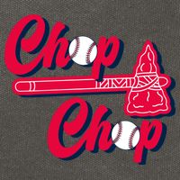 Chop Chop Atlanta Baseball Lover Fan Cotton Canvas Backpack