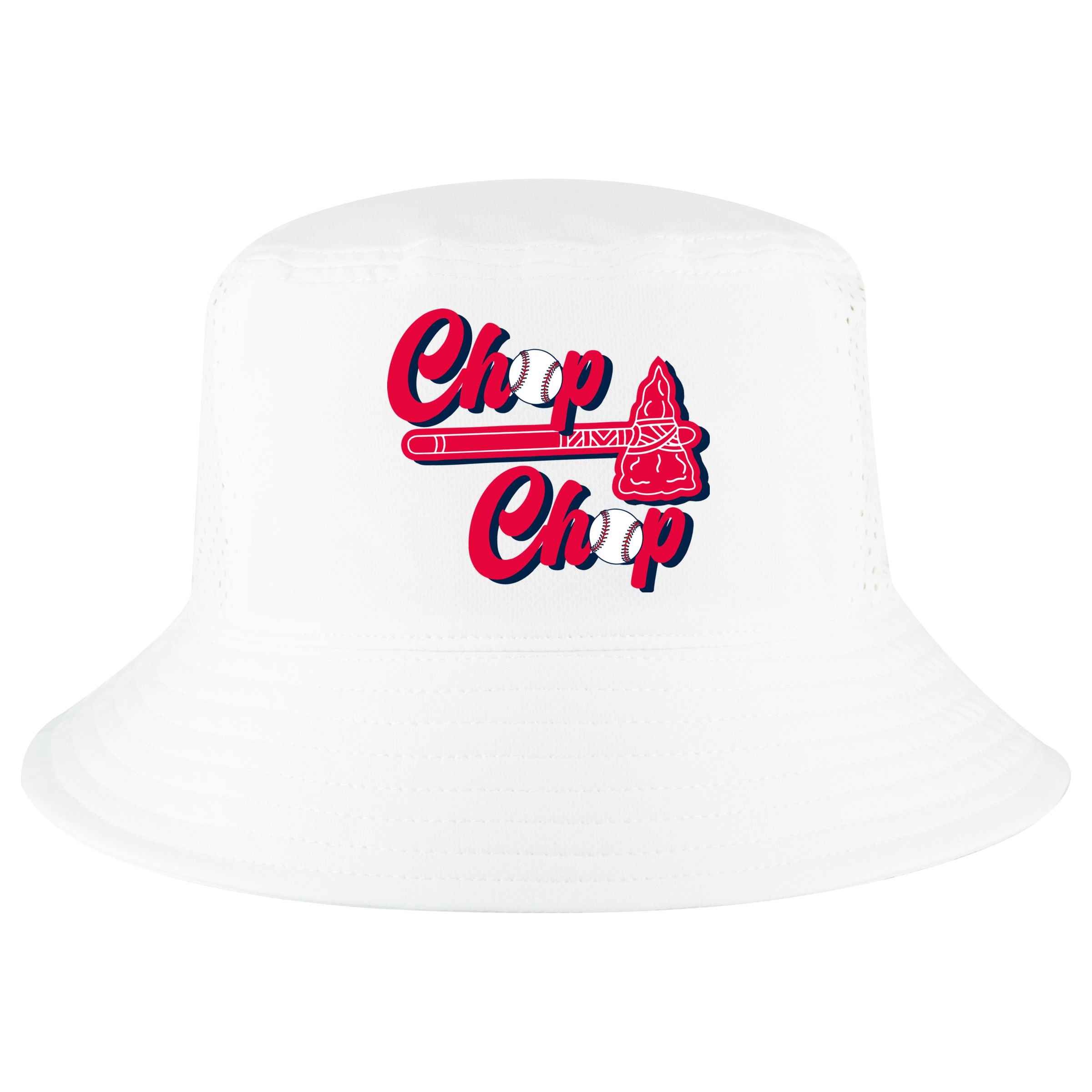 Chop Chop Atlanta Baseball Lover Fan Cool Comfort Performance Bucket Hat