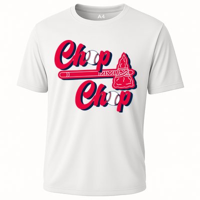 Chop Chop Atlanta Baseball Lover Fan Cooling Performance Crew T-Shirt