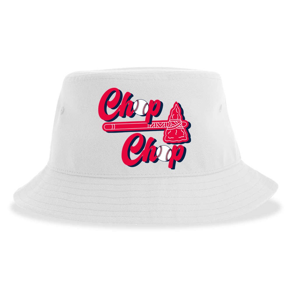 Chop Chop Atlanta Baseball Lover Fan Sustainable Bucket Hat