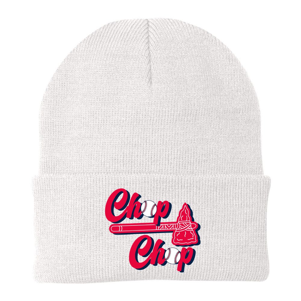 Chop Chop Atlanta Baseball Lover Fan Beanie