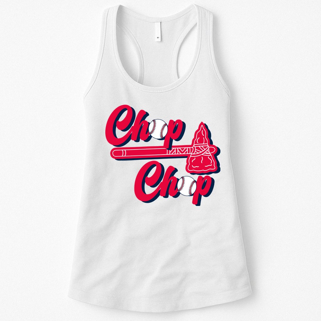 Chop Chop Atlanta Baseball Lover Fan Womens Tank Top