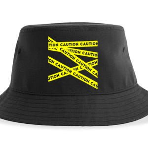 Caution Sustainable Bucket Hat