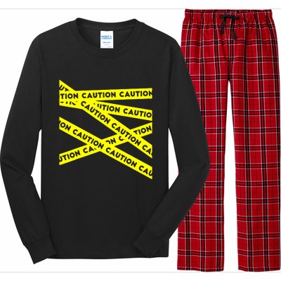 Caution Long Sleeve Pajama Set