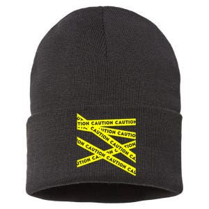 Caution Sustainable Knit Beanie