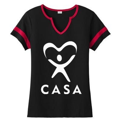 Casa Court Appointed Special Advocates Ladies Halftime Notch Neck Tee