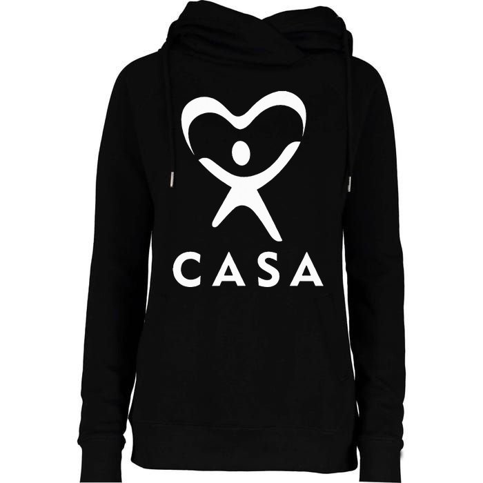 Casa Court Appointed Special Advocates Womens Funnel Neck Pullover Hood