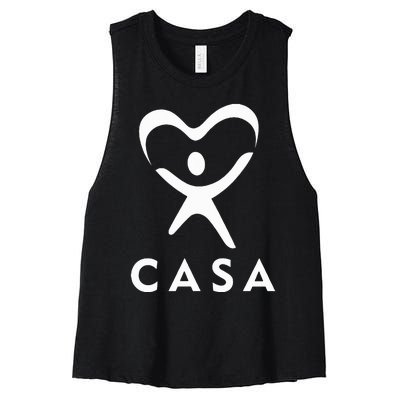 Casa Court Appointed Special Advocates Women's Racerback Cropped Tank