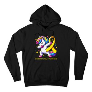 Childhood Cancer Awareness Unicorn Gift Hoodie