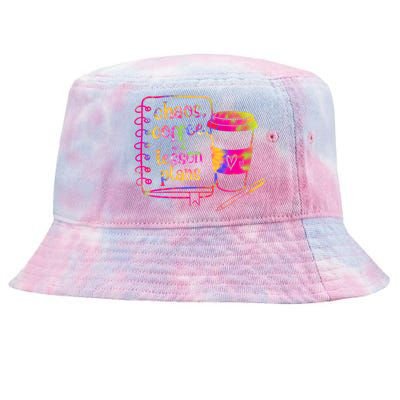 Chaos Coffee And Lesson Plans Teacher Day Gift Tie-Dyed Bucket Hat