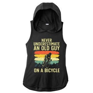 Cool Cycling Art For Men Grandpa Bicycle Riding Cycle Racing Ladies PosiCharge Tri-Blend Wicking Draft Hoodie Tank