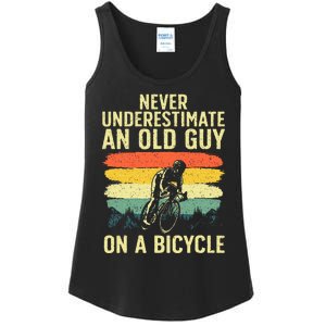 Cool Cycling Art For Men Grandpa Bicycle Riding Cycle Racing Ladies Essential Tank