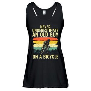 Cool Cycling Art For Men Grandpa Bicycle Riding Cycle Racing Ladies Essential Flowy Tank