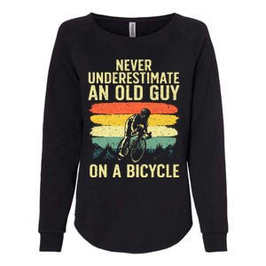 Cool Cycling Art For Men Grandpa Bicycle Riding Cycle Racing Womens California Wash Sweatshirt