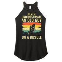 Cool Cycling Art For Men Grandpa Bicycle Riding Cycle Racing Women's Perfect Tri Rocker Tank