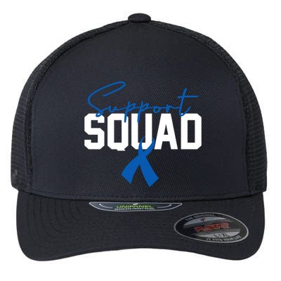 Colon Cancer Awareness Support Squad Flexfit Unipanel Trucker Cap
