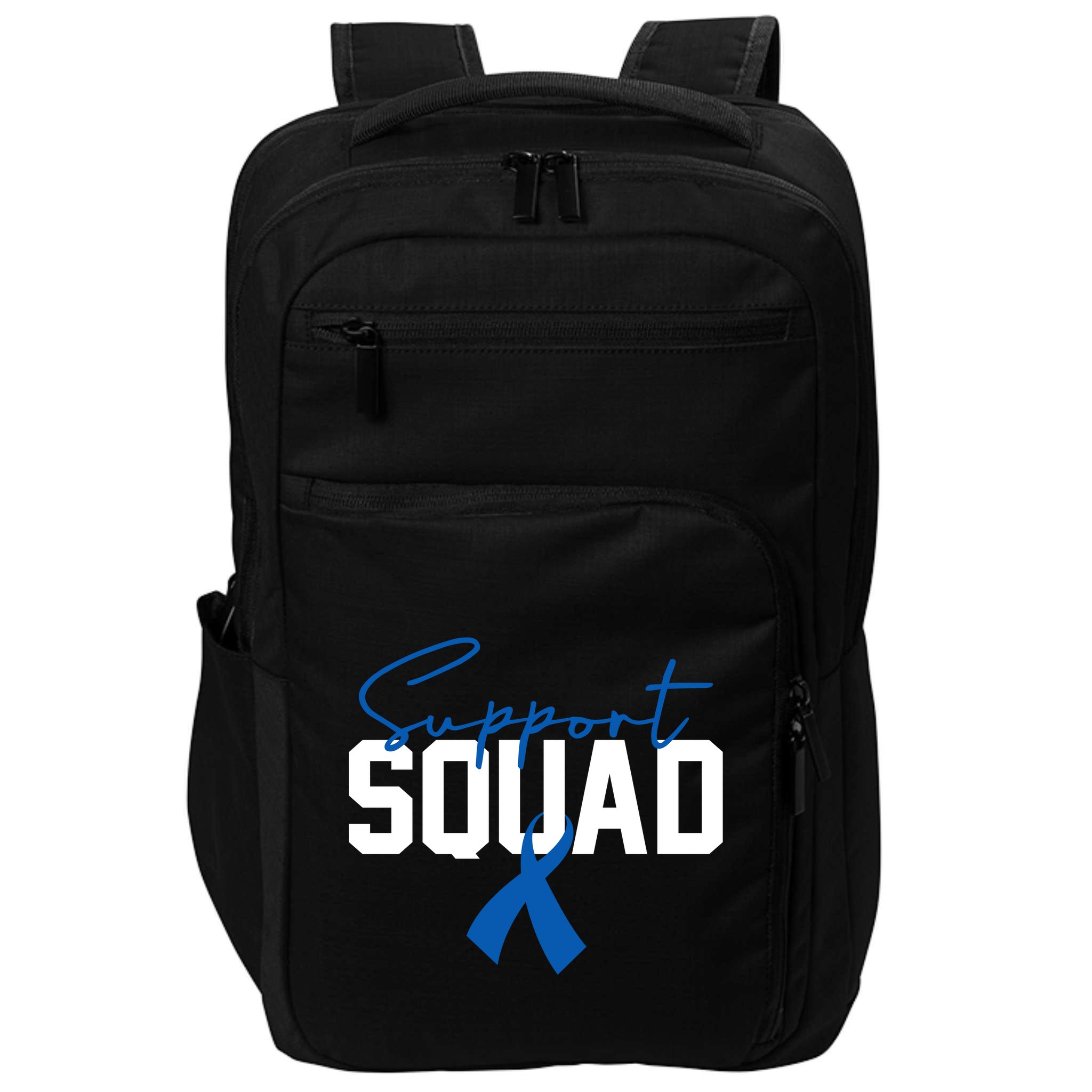 Colon Cancer Awareness Support Squad Impact Tech Backpack