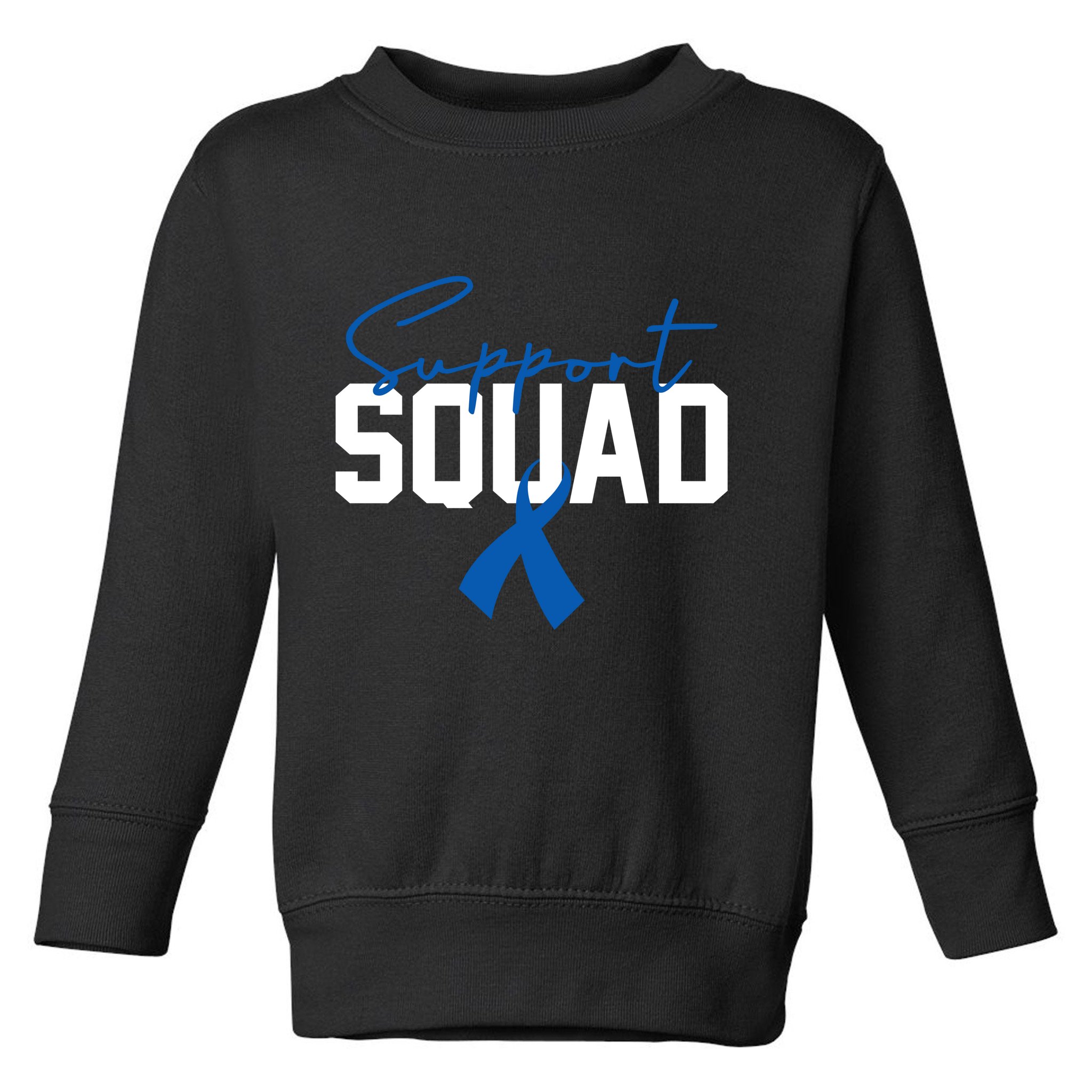 Colon Cancer Awareness Support Squad Toddler Sweatshirt