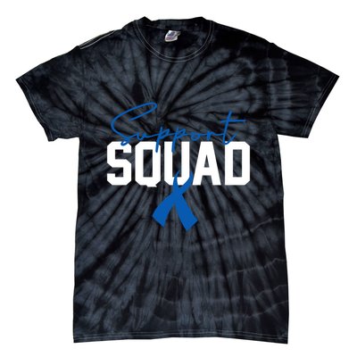 Colon Cancer Awareness Support Squad Tie-Dye T-Shirt