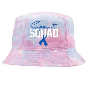 Colon Cancer Awareness Support Squad Tie-Dyed Bucket Hat