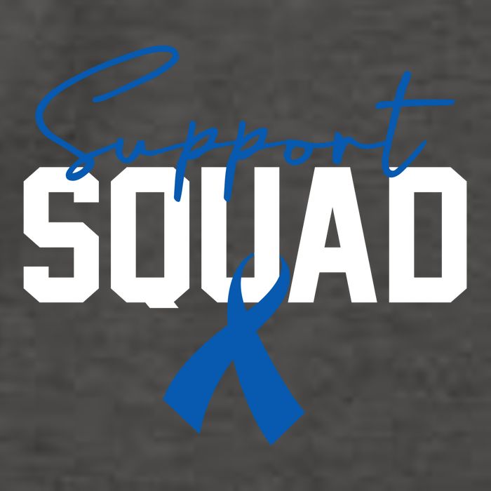 Colon Cancer Awareness Support Squad Vector Backpack