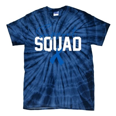 Colon Cancer Awareness Support Squad Tie-Dye T-Shirt