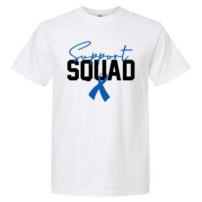 Colon Cancer Awareness Support Squad Garment-Dyed Heavyweight T-Shirt