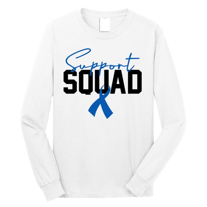 Colon Cancer Awareness Support Squad Long Sleeve Shirt