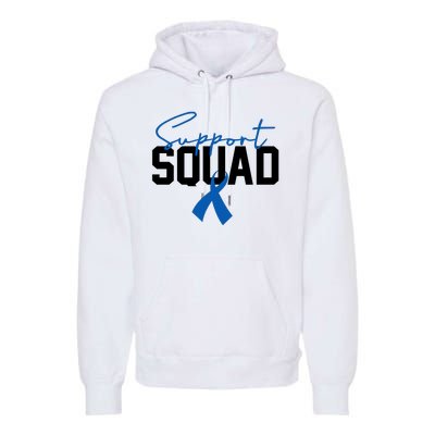 Colon Cancer Awareness Support Squad Premium Hoodie