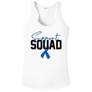 Colon Cancer Awareness Support Squad Ladies PosiCharge Competitor Racerback Tank