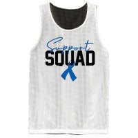 Colon Cancer Awareness Support Squad Mesh Reversible Basketball Jersey Tank