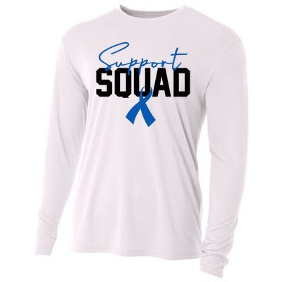 Colon Cancer Awareness Support Squad Cooling Performance Long Sleeve Crew