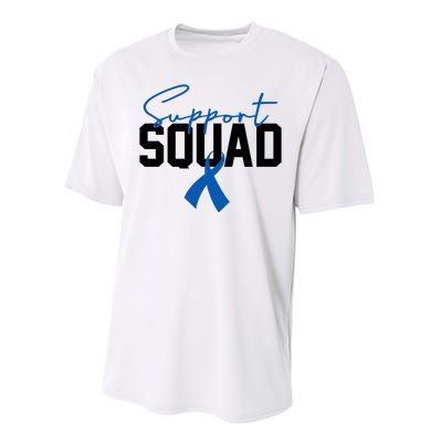 Colon Cancer Awareness Support Squad Performance Sprint T-Shirt