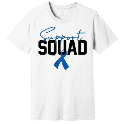 Colon Cancer Awareness Support Squad Premium T-Shirt